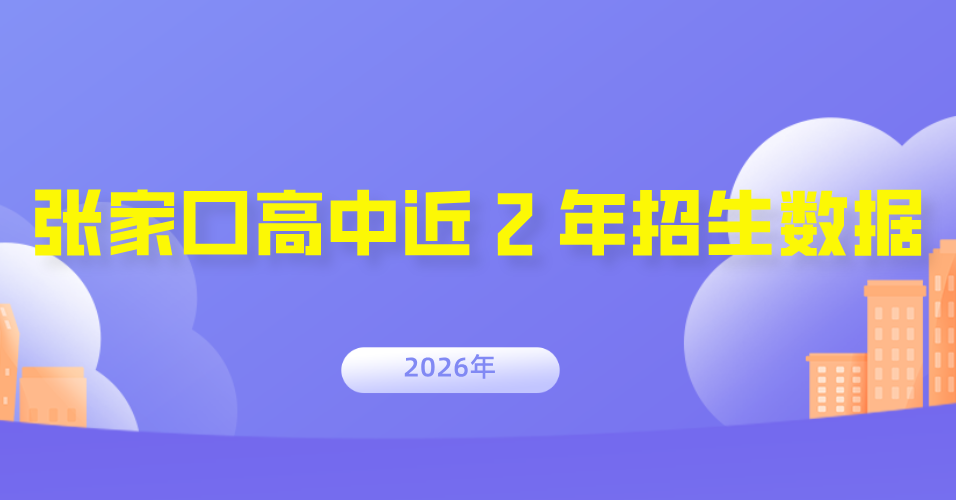 @2026中考生，张家口高中近 2 年招生数据，一图看懂变化(1)