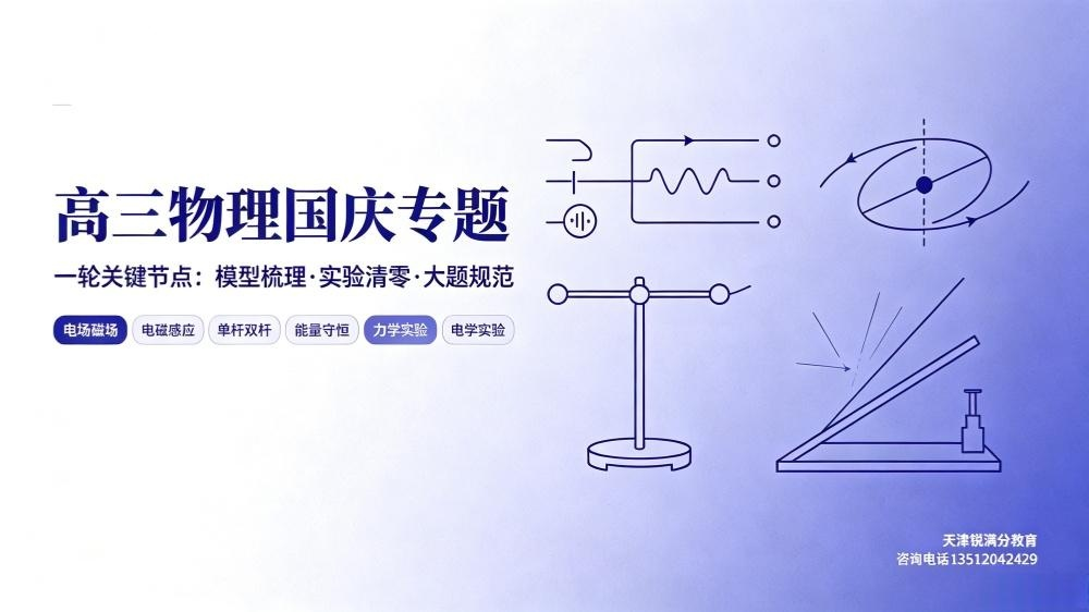 天津高三物理|国庆重难点攻坚,吃透电磁综合模型,补齐理综拉分短板(1) 天津高三物理|国庆重难点攻坚,吃透电磁综合模型,补齐理综拉分短板(1)