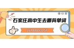 石家庄高一/高二/高三学生背单词的机构哪